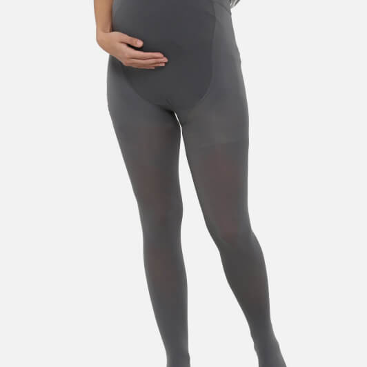Maternity compression clothing in charcoal