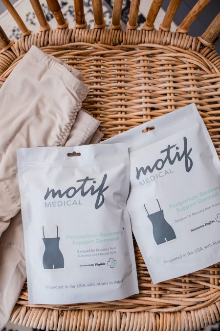 Motif Postpartum Compression Garment Packaging