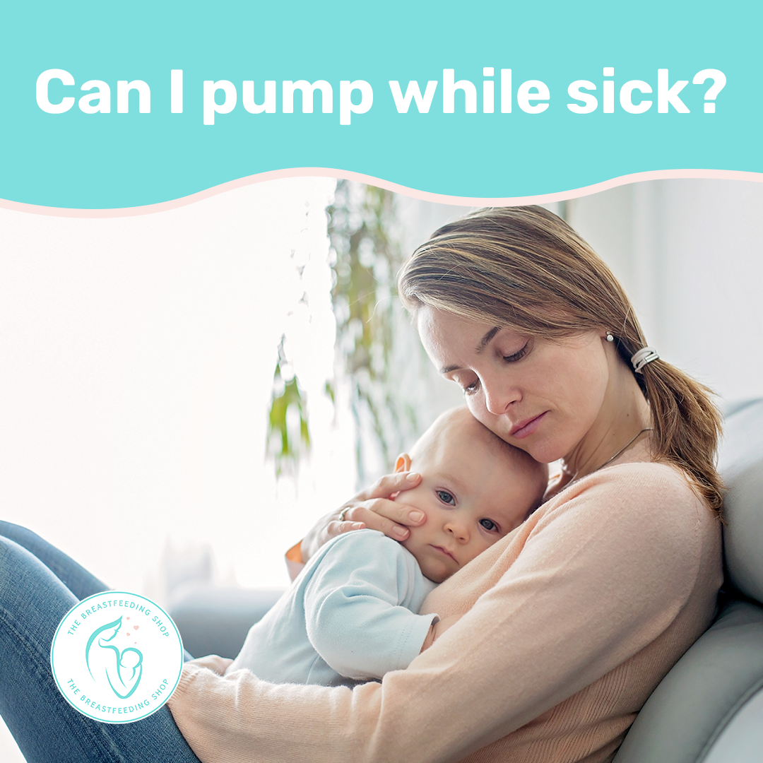 Can I pump while sick blog graphic