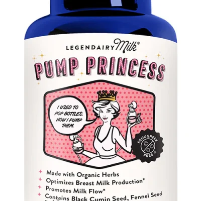 The front of a Pump Princess bottle