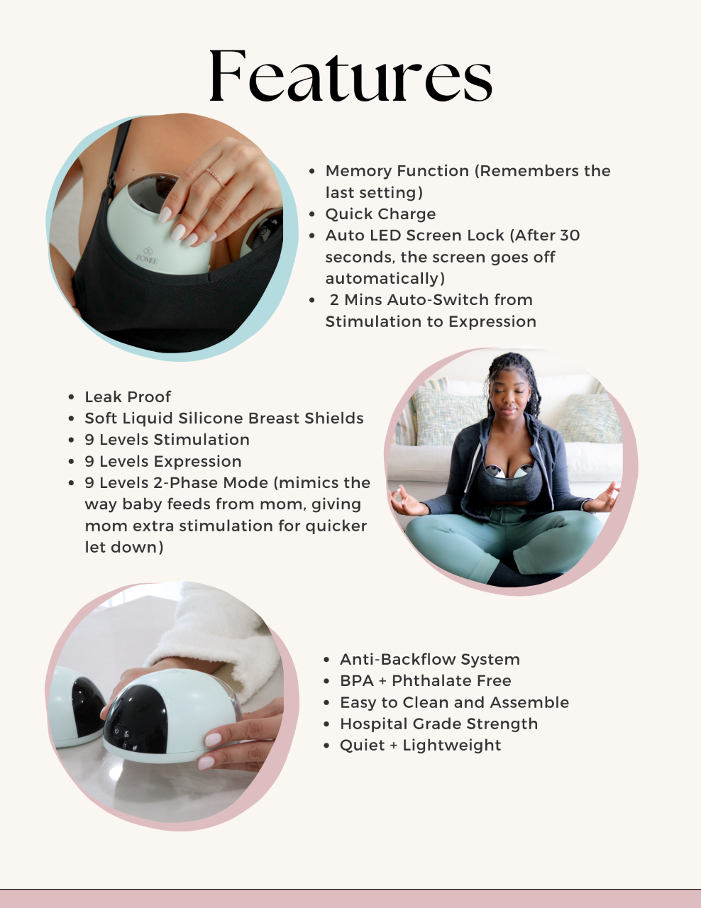 In-Bra Wearable Breast Pump - Features and Benefits 