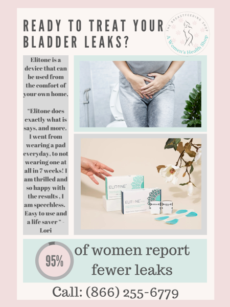 A helpful infographic showcasing the ways you can treap your bladder leak issues as a woman