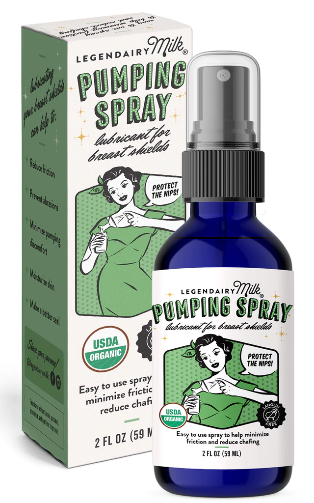Legendairy Milk Pumping Spray Bottle and box